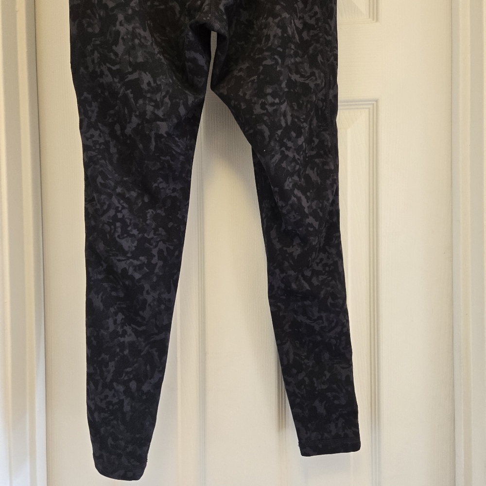 Danskin Petite High Rise Brushed 7/8 Leggings w Pockets Black Gray S - Picture 11 of 16